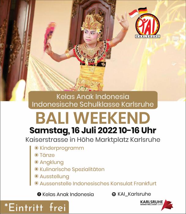 Kulinarische Besonderheiten und Kunsthandwerk aus Bali gibt es beim Bali-Weekend in der Bahn-freien Kaiserstraße 