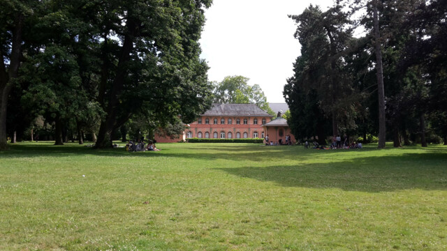 Blick in den Fasanengarten in Karlsruhe
