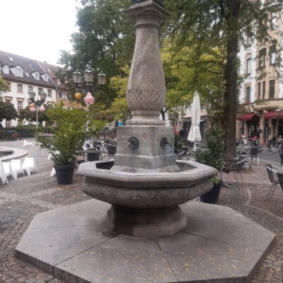 Der Trinkwasserbrunnen am Lidellplatz in Karlsruhe