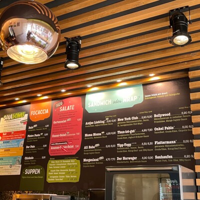 Speisekarte bei FreshSub in Karlsruhe – Focaccia und Suppen