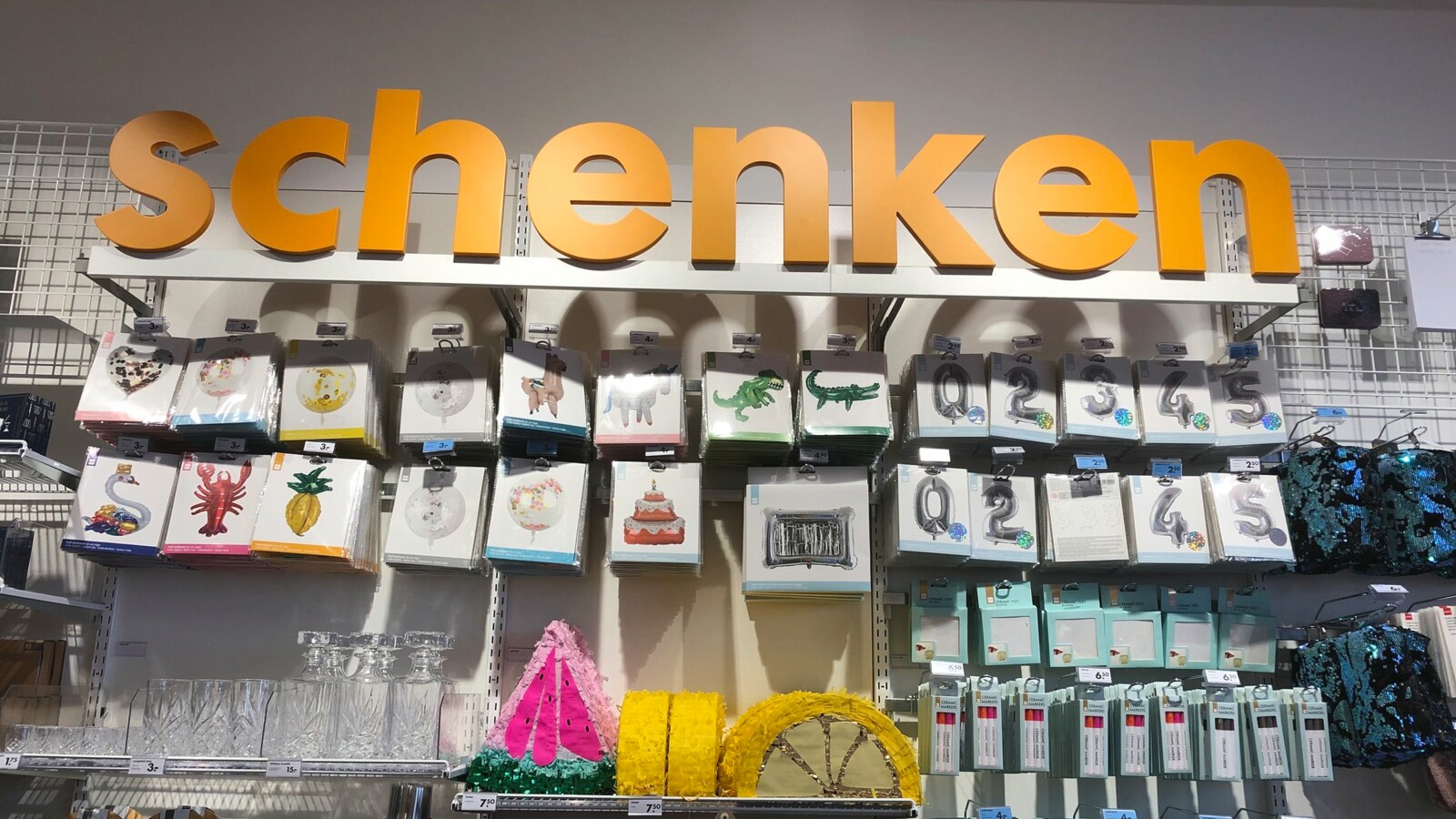 Various gift items at HEMA in Karlsruhe