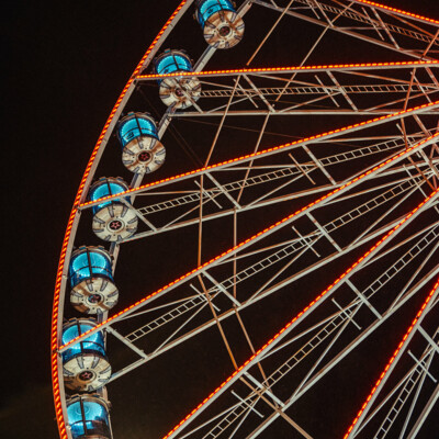 The Ferris wheel at the Karlsruhe Christmas market in 2025