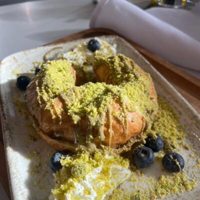 Freshly baked pastries at La Poesia in Karlsruhe