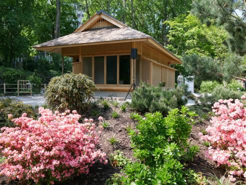 Neues Teehaus im Japangarten