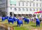 Fest der Sinne 2018 - Kunstaktion Blaue Schafe am Marktplatz