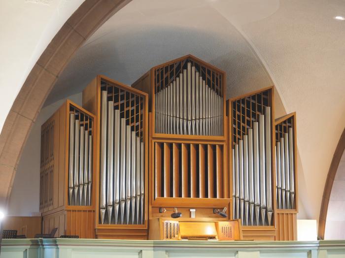 Die Orgel in der Auferstehungskirche in Rüppurr