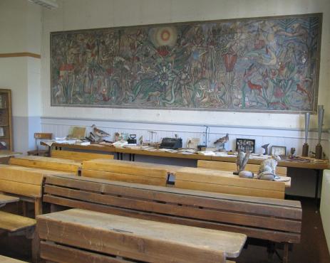Wandgemälde im badischen Schulmuseum