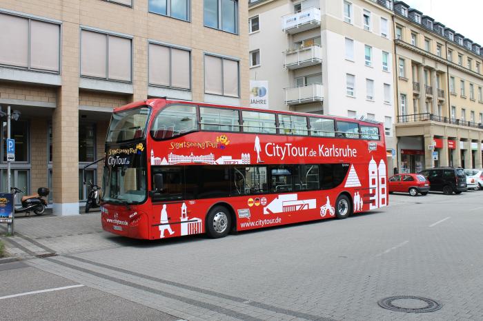 Der Karlsruher HopOn-HopOff Bus